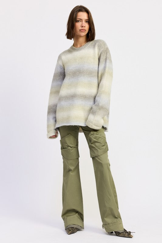 Ombre Striped Sweater - Premium variable from Tooksie - Just $63.99! Shop now at Tooksie