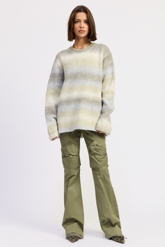 Ombre Striped Sweater - Premium variable from Tooksie - Just $63.99! Shop now at Tooksie
