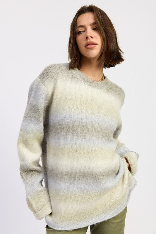 Ombre Striped Sweater - Premium variable from Tooksie - Just $63.99! Shop now at Tooksie