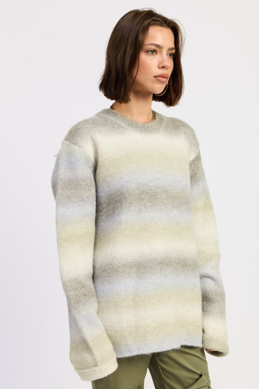 Ombre Striped Sweater - Premium variable from Tooksie - Just $63.99! Shop now at Tooksie