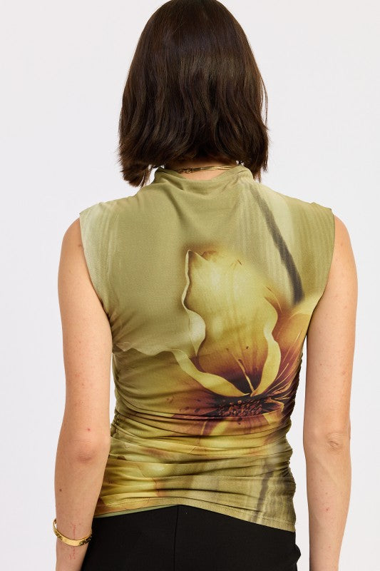 Mock Neck Mesh Top - Premium variable from Tooksie - Just $41.99! Shop now at Tooksie