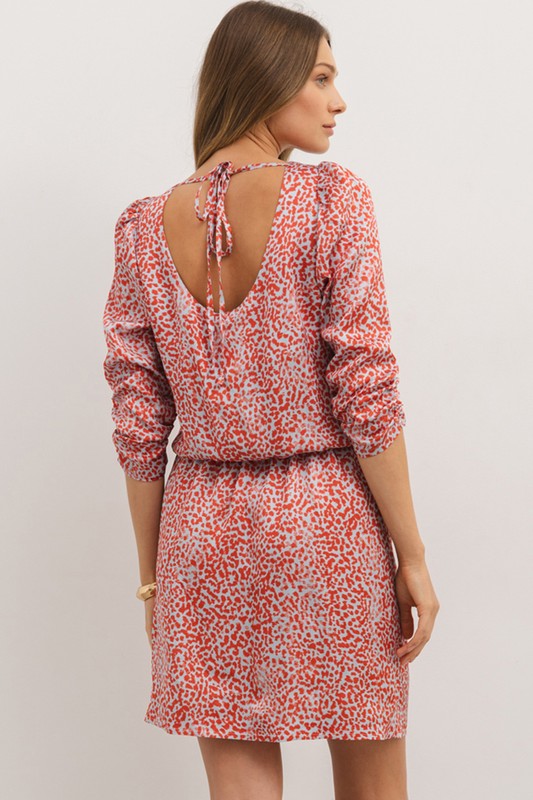 Red Leopard Print Mini Dress- Premium  from Tooksie - Just $53.99! Shop now at Tooksie