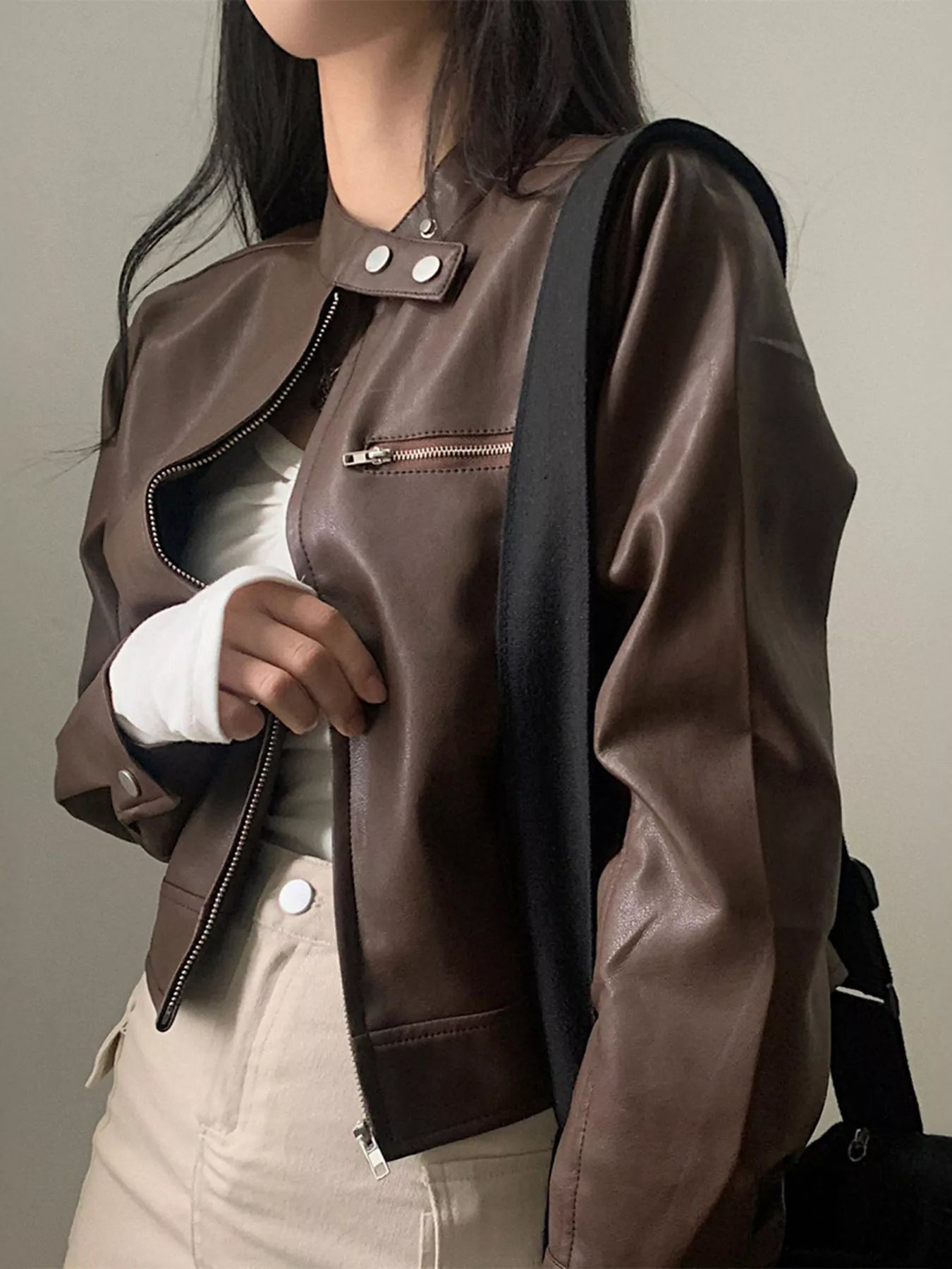 Mocha Edge Jacket - Premium variable from Tooksie - Just $89.99! Shop now at Tooksie