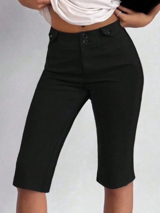 High-Waisted Capri Pants - Premium variable from Tooksie - Just $28.99! Shop now at Tooksie