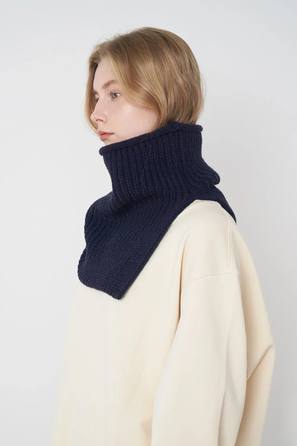 Slit Pullover Knit Scarf - Premium variable from Tooksie - Just $15.99! Shop now at Tooksie
