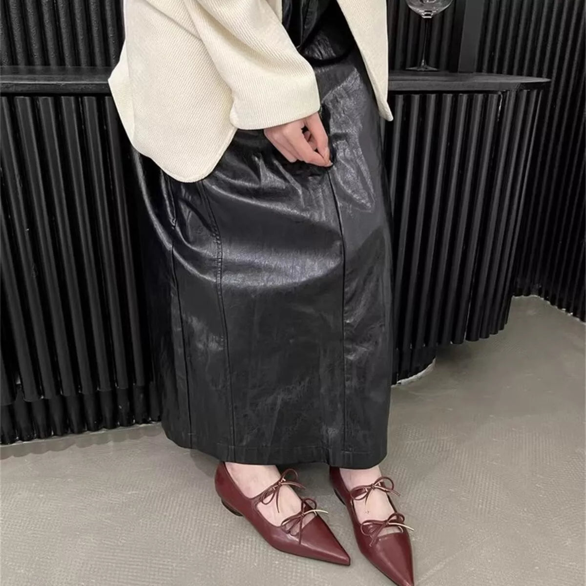 Bow Pointed Toe Flats - Premium variable from Tooksie - Just $62.99! Shop now at Tooksie