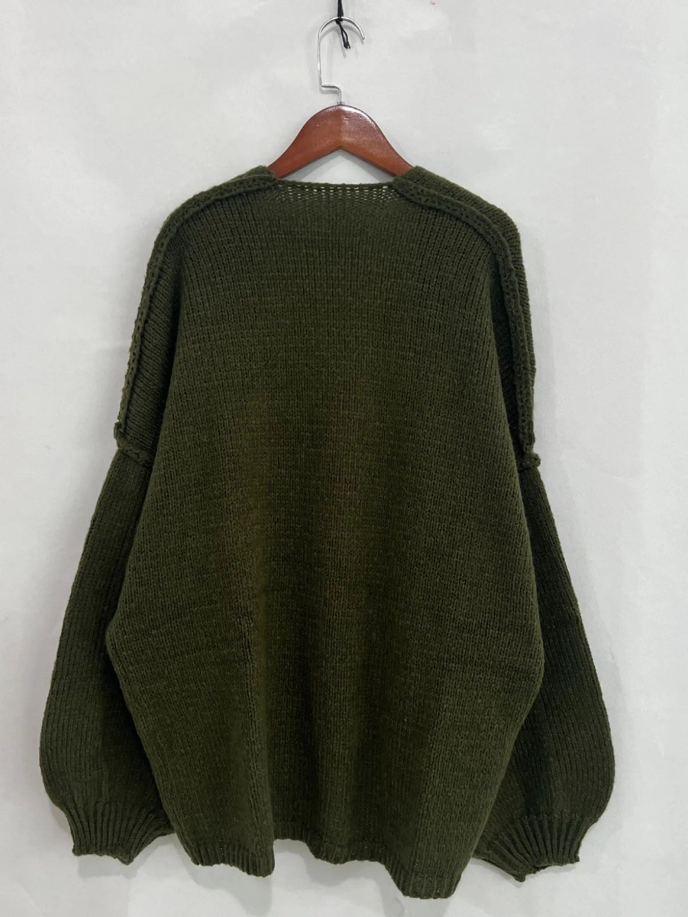 Open Front Dropped Shoulder Cardigan - Premium variable from Tooksie - Just $44.99! Shop now at Tooksie