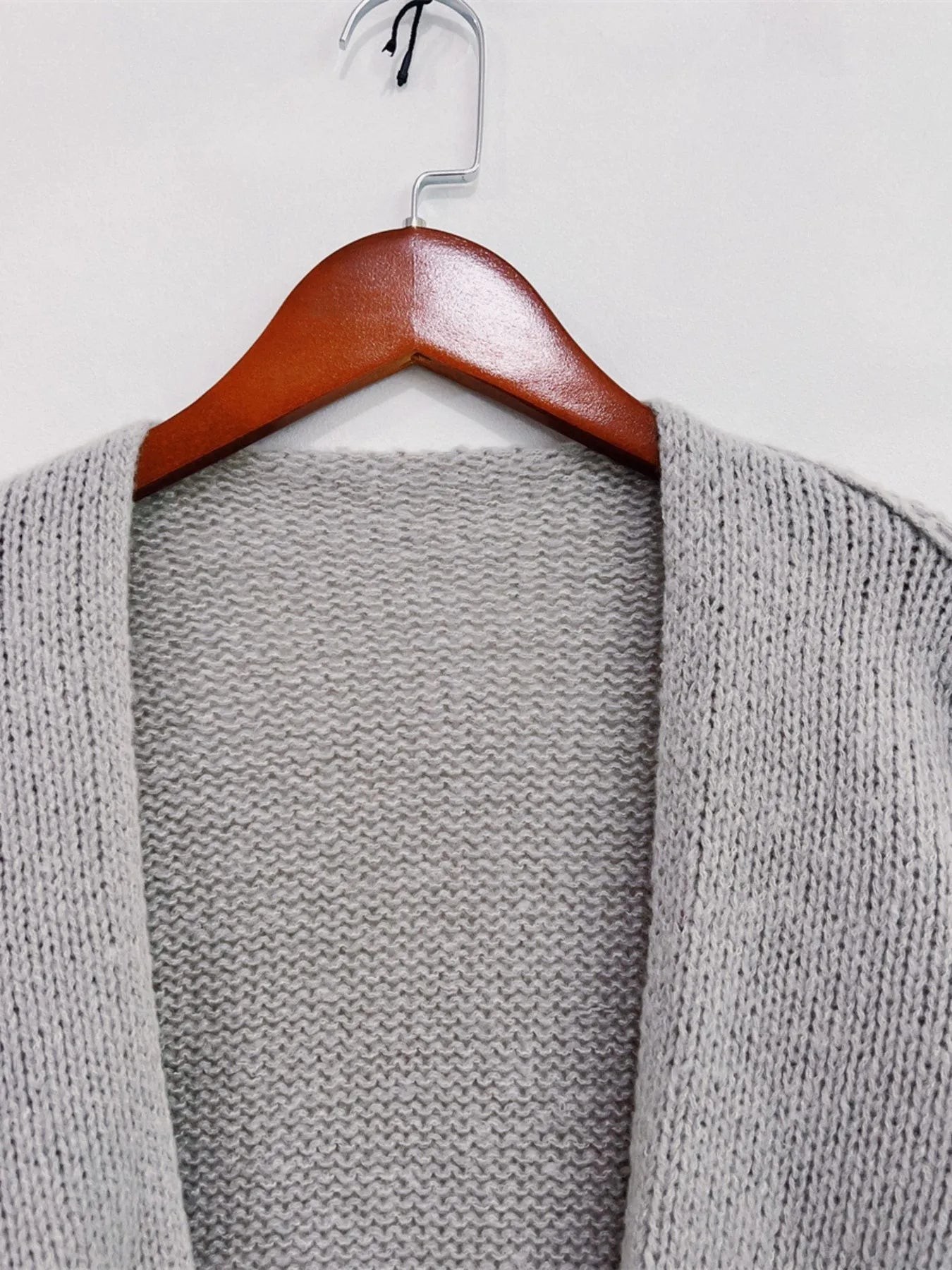 Open Front Dropped Shoulder Cardigan - Premium variable from Tooksie - Just $44.99! Shop now at Tooksie
