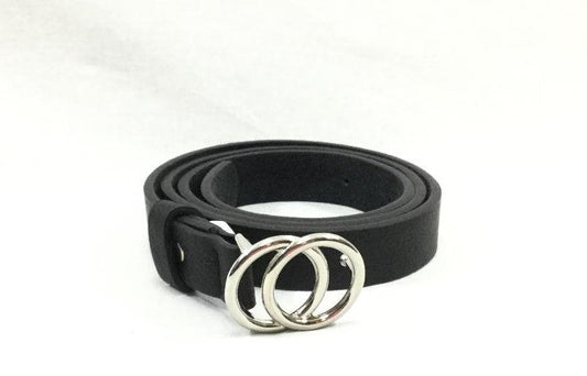 Black Round Buckle Belt - Premium variable from Tooksie - Just $0! Shop now at Tooksie