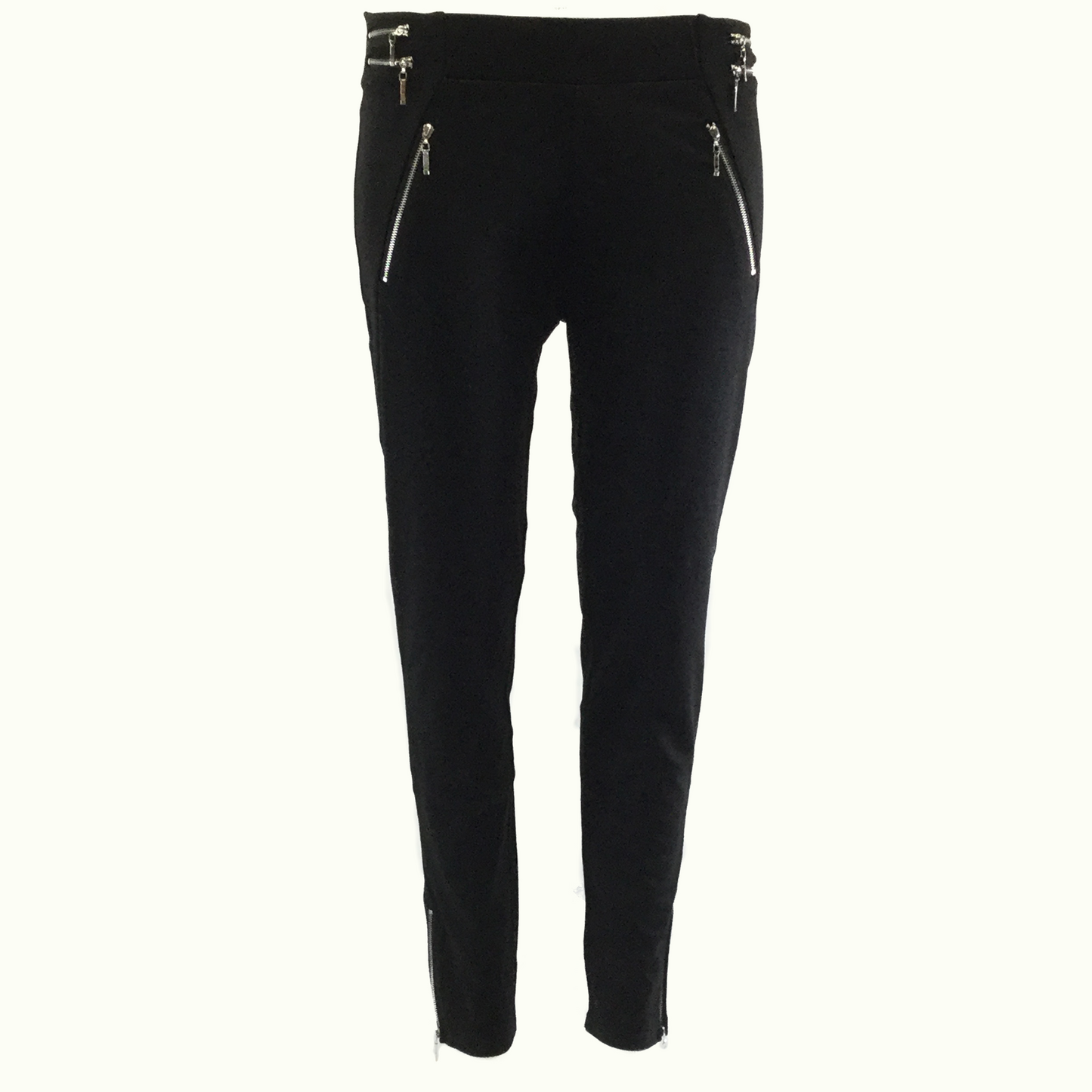 Black Zipped Leggings - Premium variable from Tooksie - Just $19.99! Shop now at Tooksie