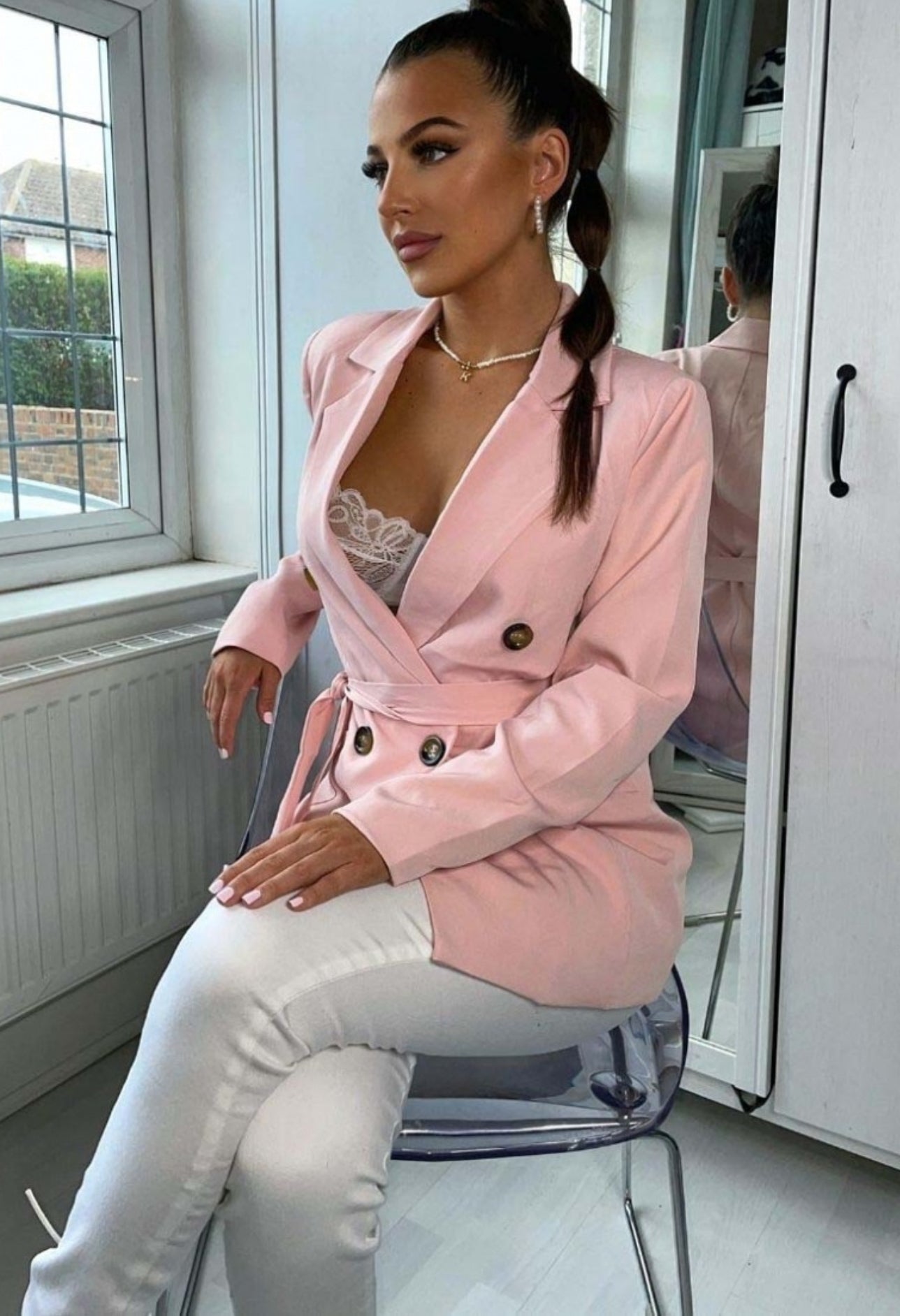 Pink Blazer - Premium variable from Tooksie - Just $41.99! Shop now at Tooksie