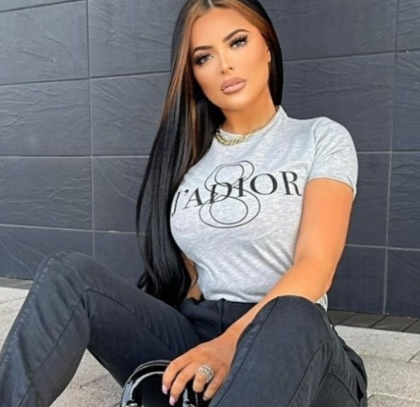 Gray Graphic Tee - Premium variable from Tooksie - Just $16.99! Shop now at Tooksie