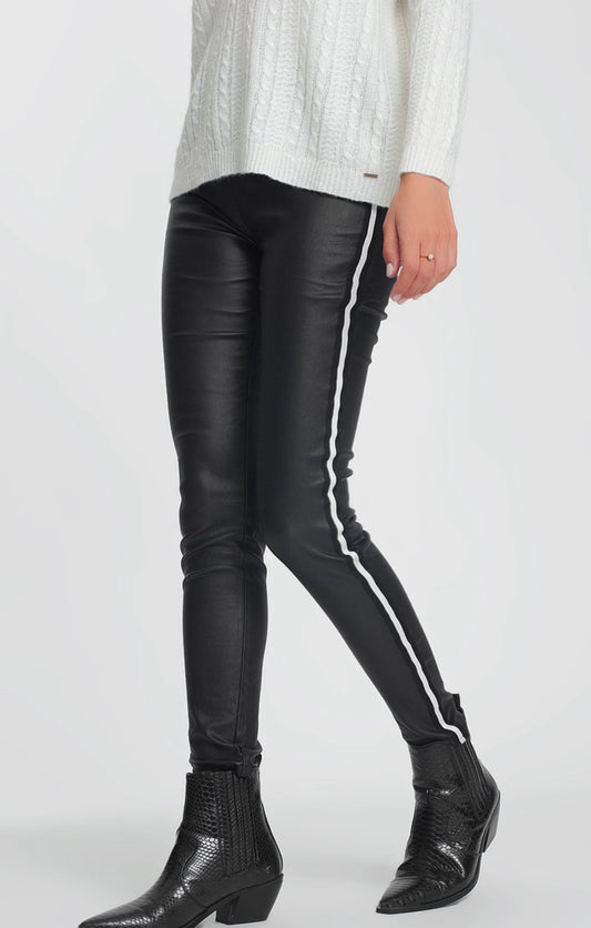 Black Faux Leather Leggings - Premium variable from Tooksie - Just $41.99! Shop now at Tooksie