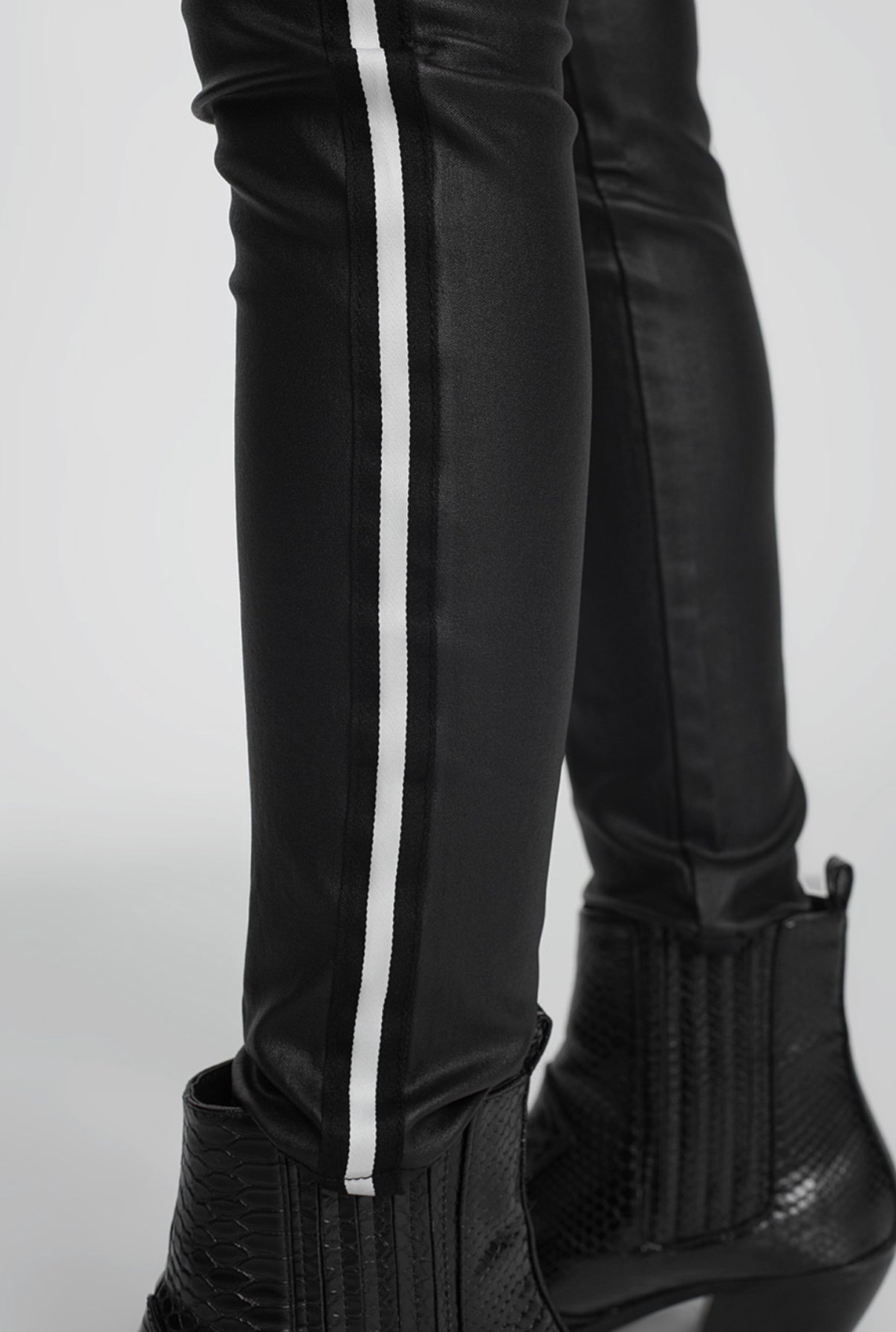 Black Faux Leather Leggings - Premium variable from Tooksie - Just $41.99! Shop now at Tooksie