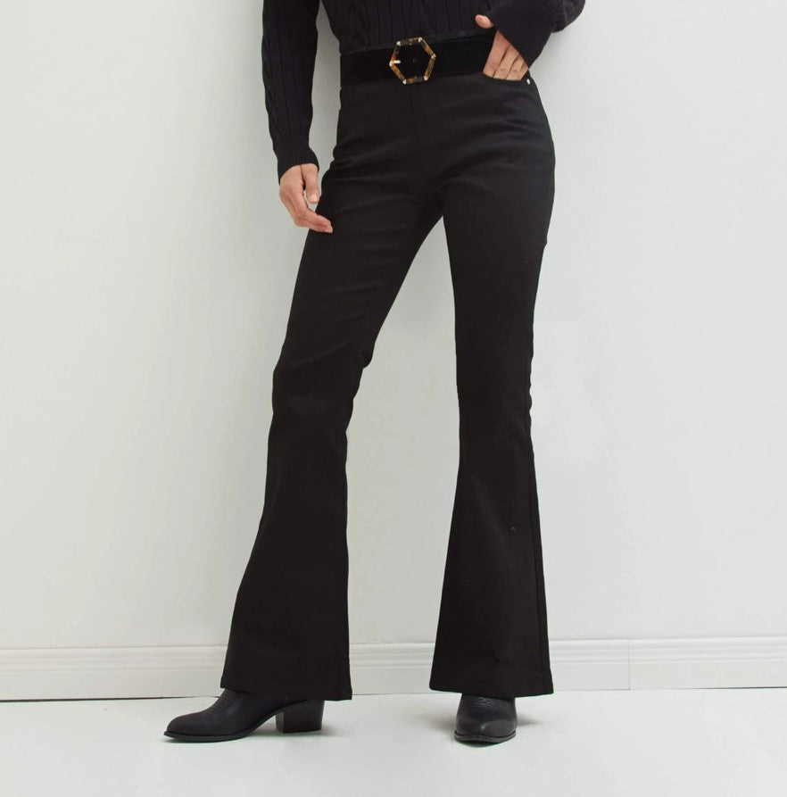 Black Boot Cut Trousers - Premium variable from Tooksie - Just $35.99! Shop now at Tooksie
