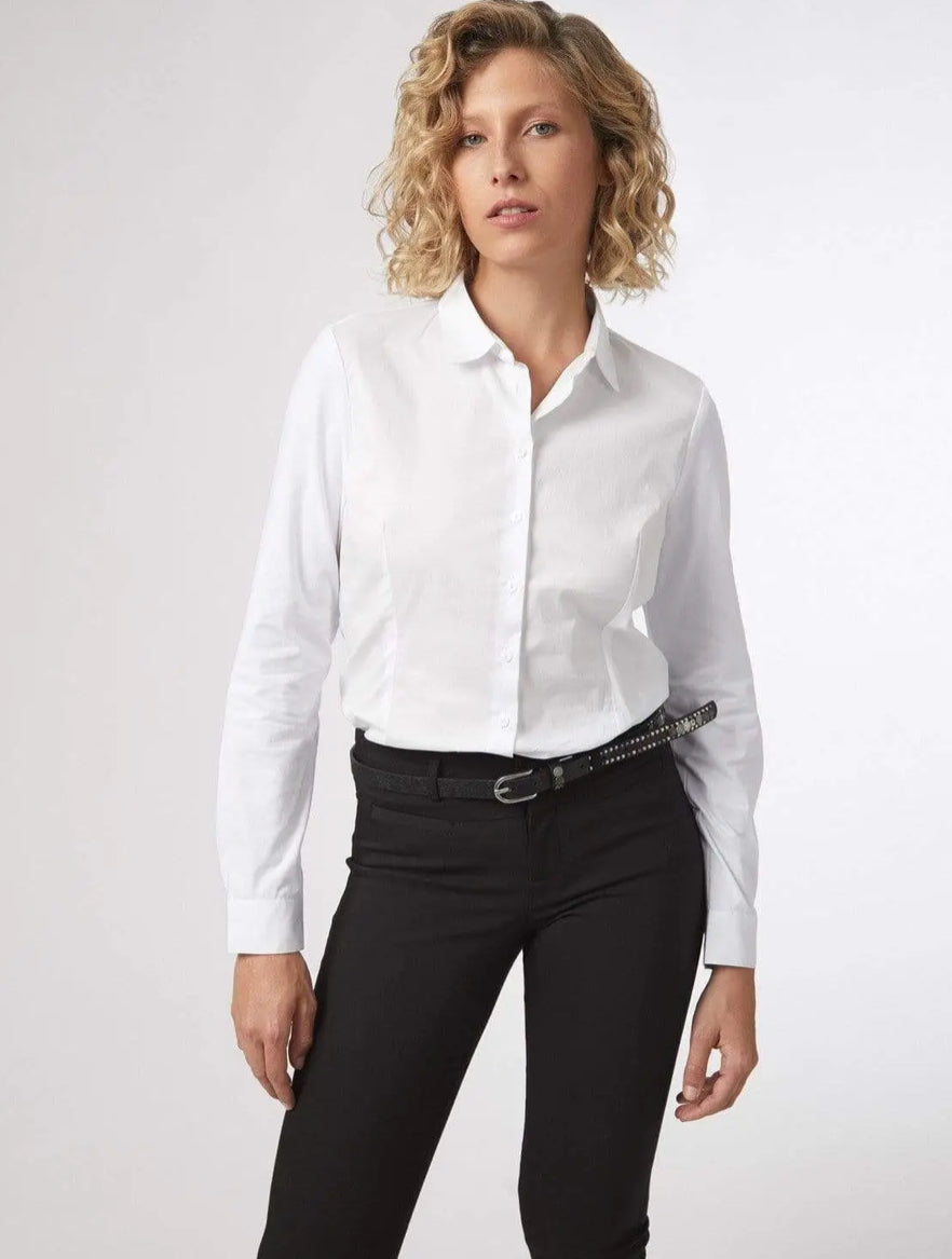 Classic White Slim Fit Shirt - Premium variable from Tooksie - Just $25.99! Shop now at Tooksie