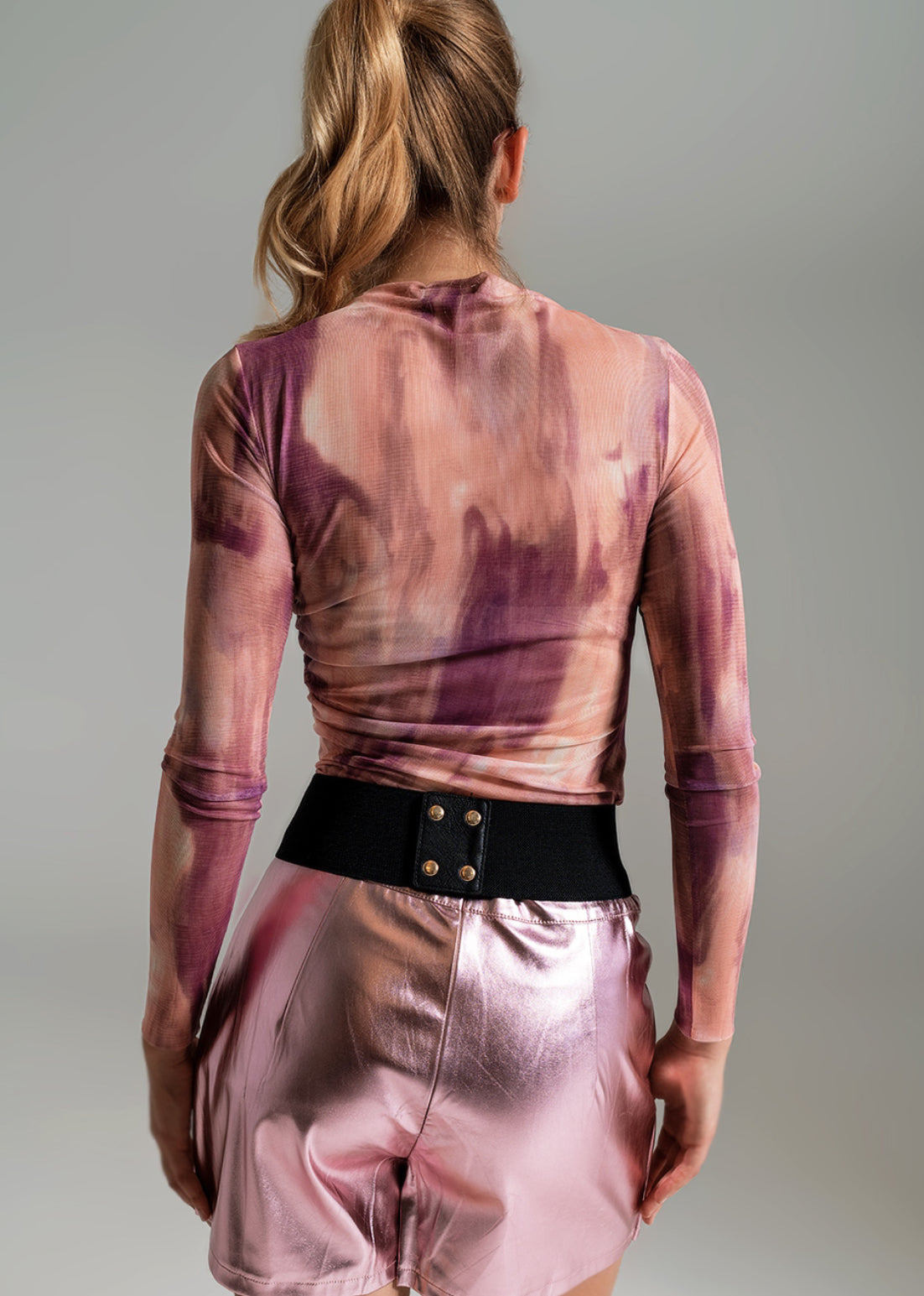 Pink Mesh Top - Premium variable from Tooksie - Just $38.99! Shop now at Tooksie