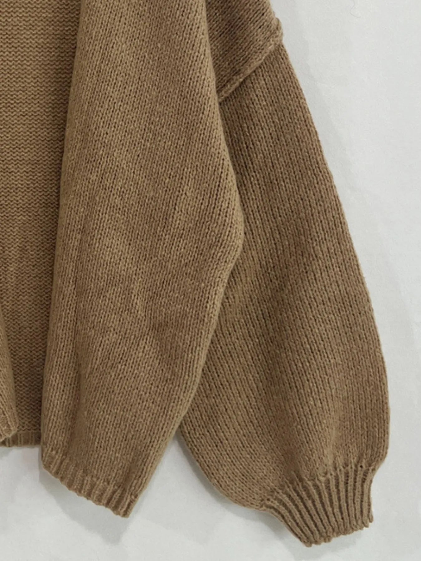 Open Front Dropped Shoulder Cardigan - Premium variable from Tooksie - Just $44.99! Shop now at Tooksie