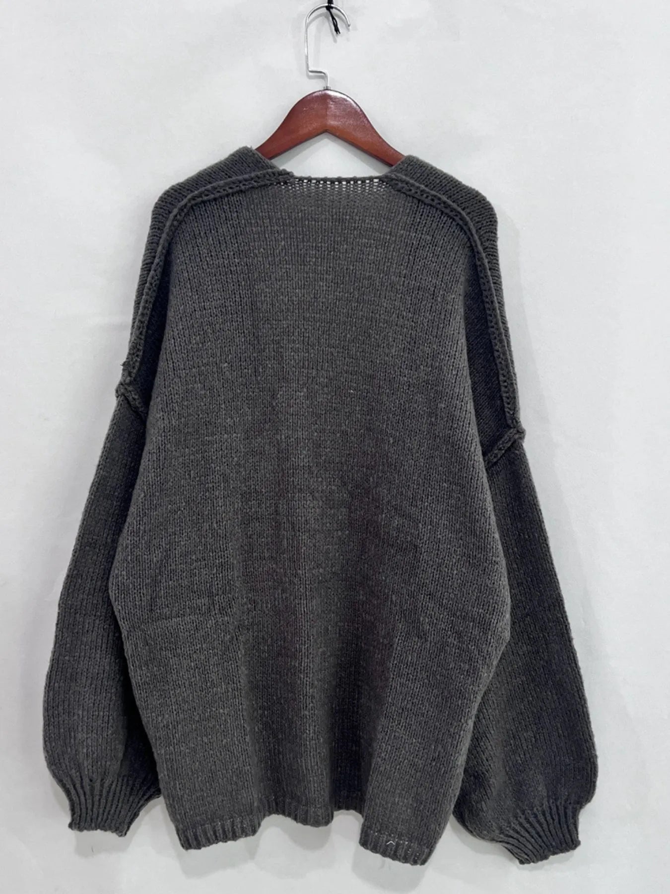Open Front Dropped Shoulder Cardigan - Premium variable from Tooksie - Just $44.99! Shop now at Tooksie