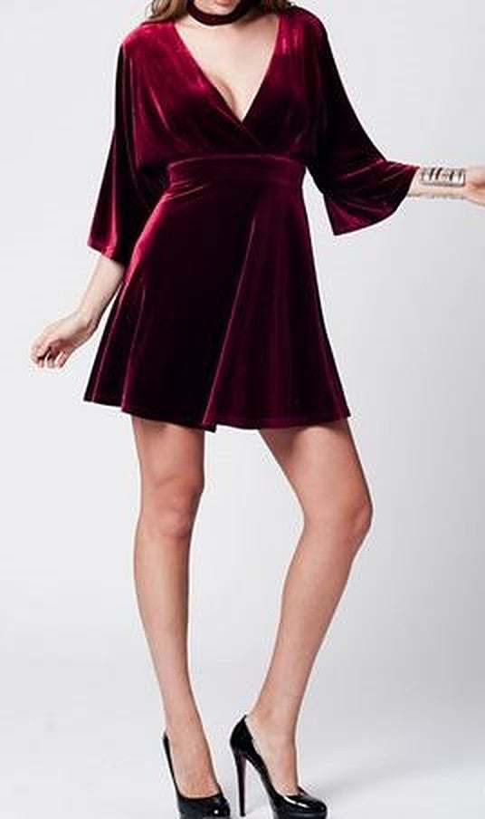 Maroon Velvet Dress M (US 8) Maroon Velvet Dress M (US 8)