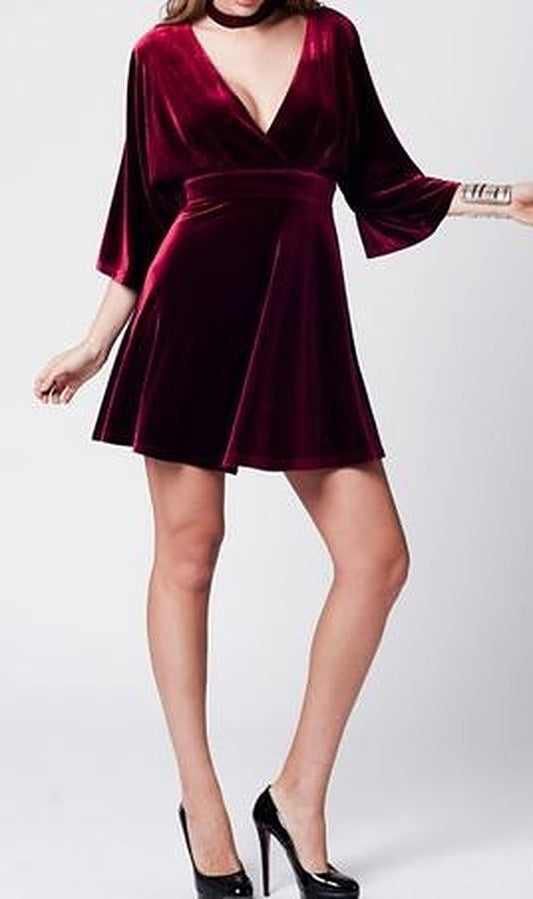 Velvet Maroon Dress