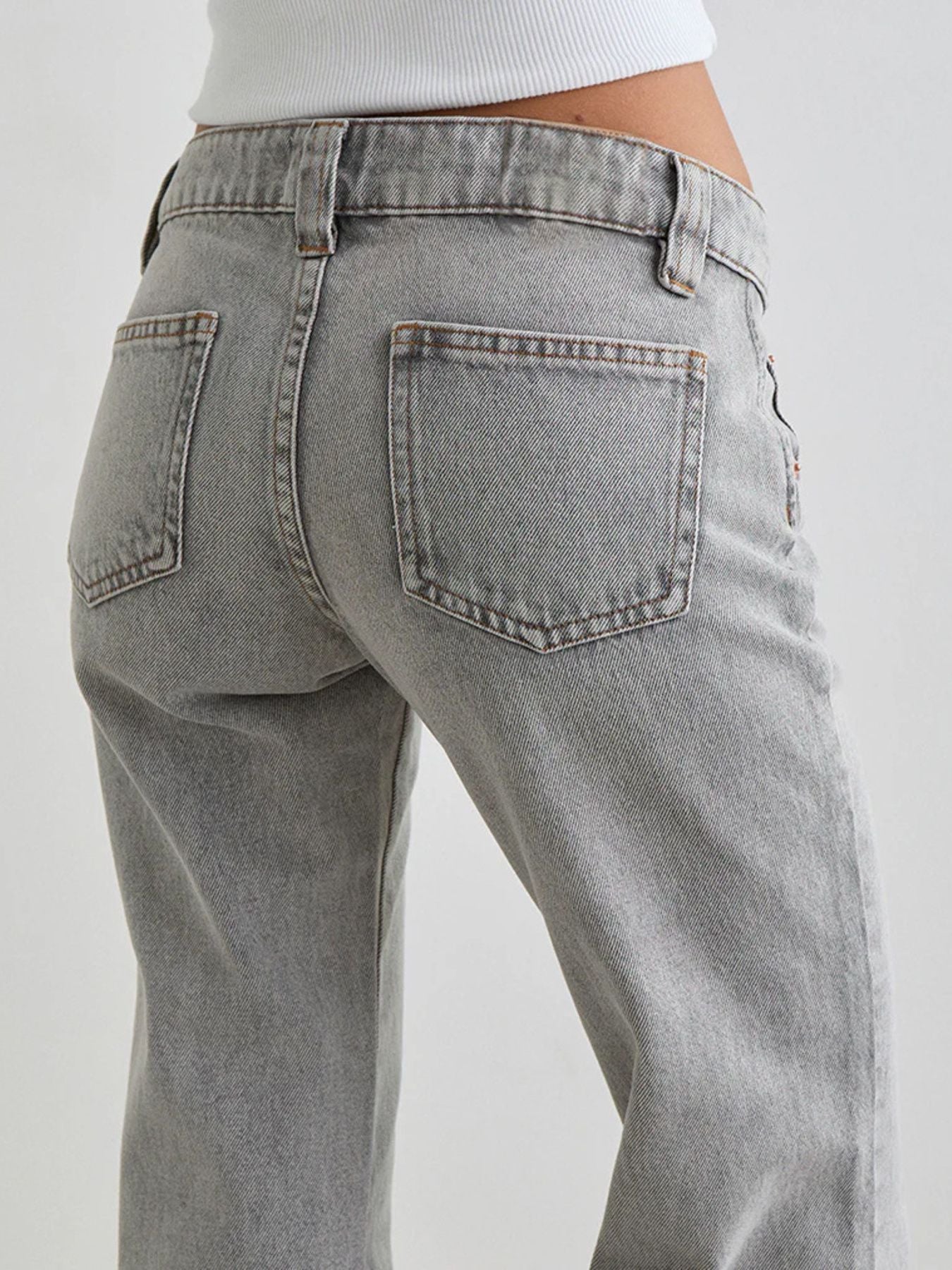 Low Rise Flare Jeans - Premium variable from Tooksie - Just $43.99! Shop now at Tooksie