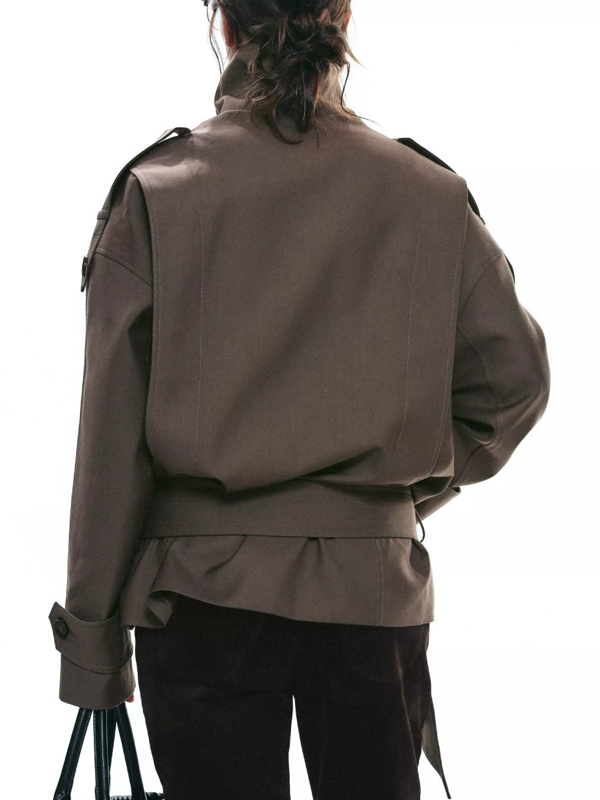 Belted Trench Style Jacket - Premium variable from Tooksie - Just $114.99! Shop now at Tooksie