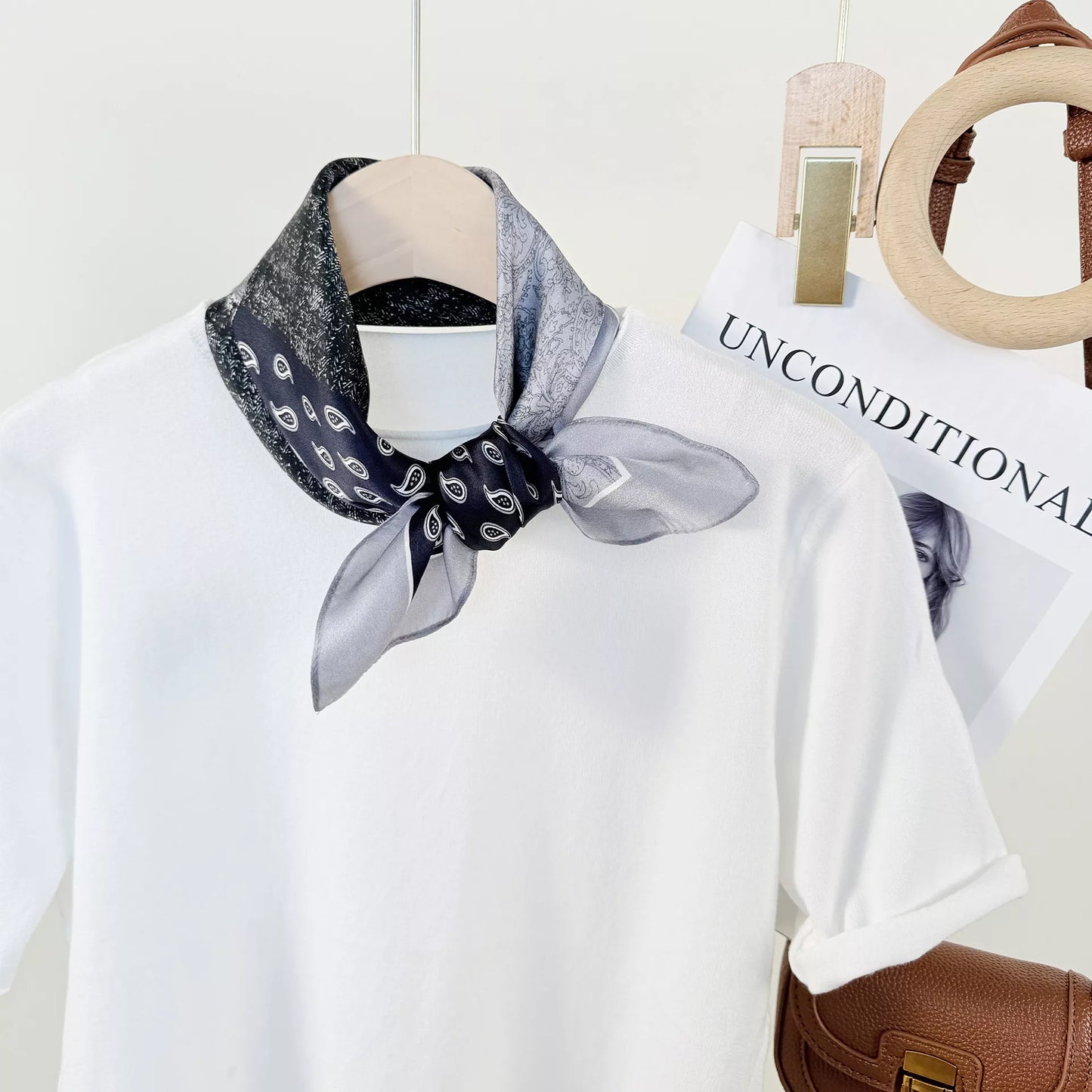 Printed Silk Scarf - Premium variable from Tooksie - Just $18.99! Shop now at Tooksie