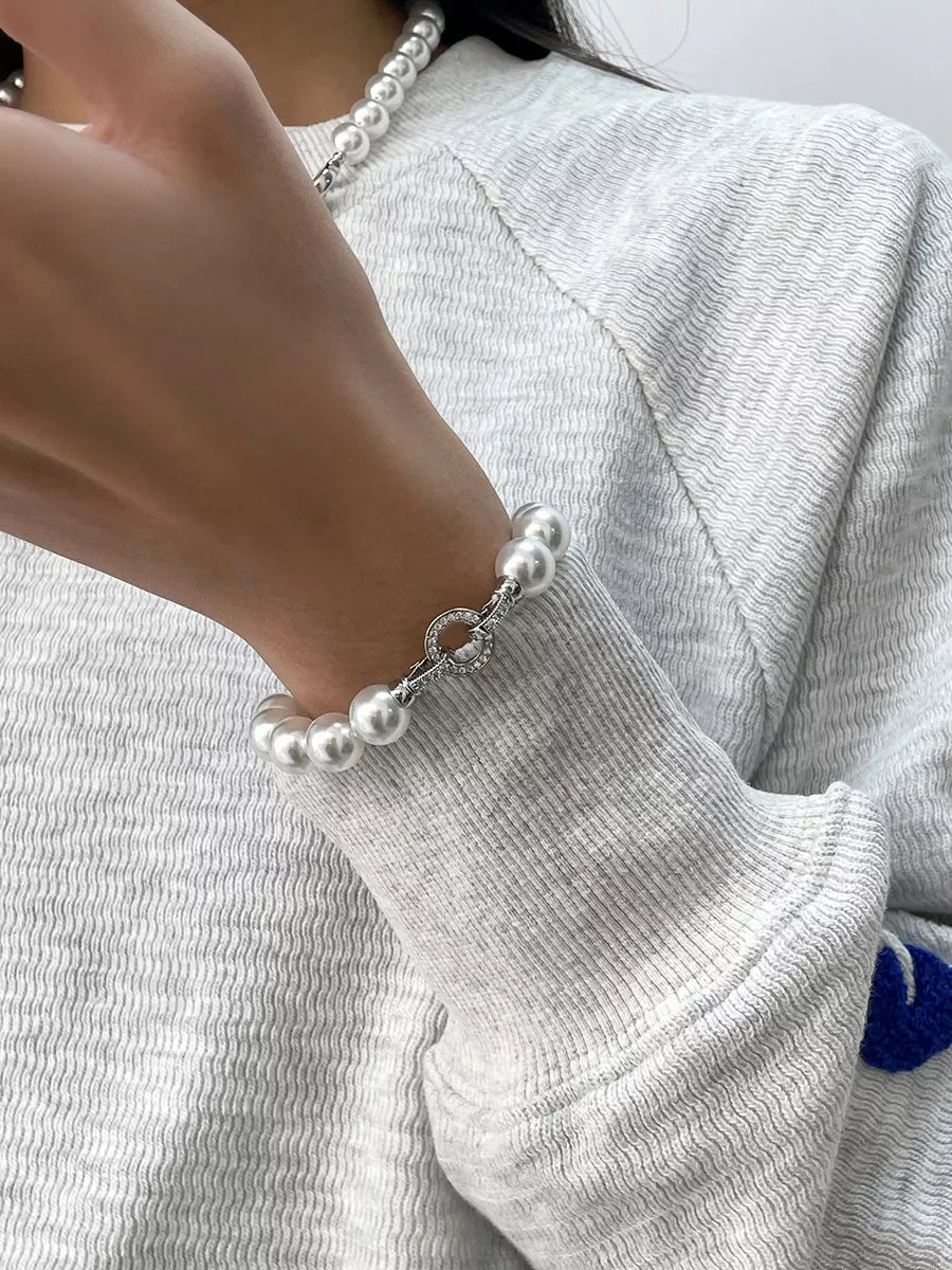 Pearl Beaded Bracelet with Clasp - Premium variable from Tooksie - Just $23.99! Shop now at Tooksie