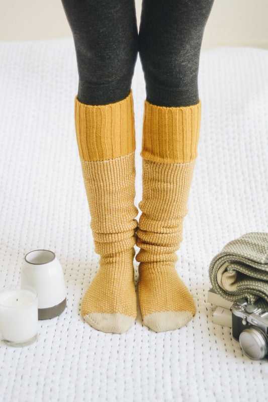 Knitted Lounge Socks - Premium variable from Tooksie - Just $17.50! Shop now at Tooksie