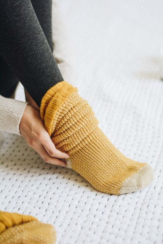 Knitted Lounge Socks - Premium variable from Tooksie - Just $17.50! Shop now at Tooksie