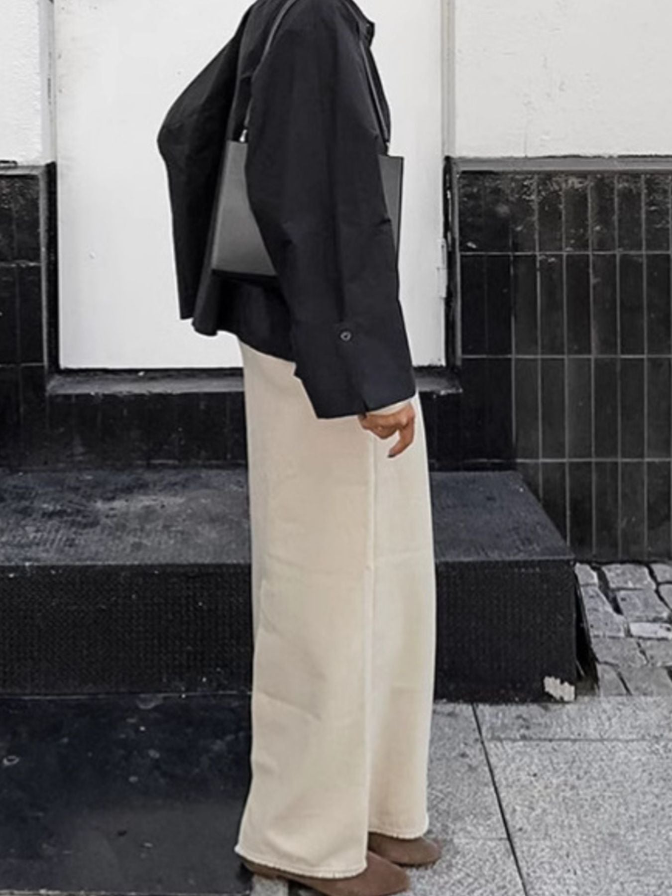 Slit Midi Skirt With Frayed Hem - Premium variable from Tooksie - Just $41.99! Shop now at Tooksie