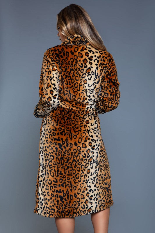 2071 Leopard Robe - Premium variable from Tooksie - Just $35.99! Shop now at Tooksie