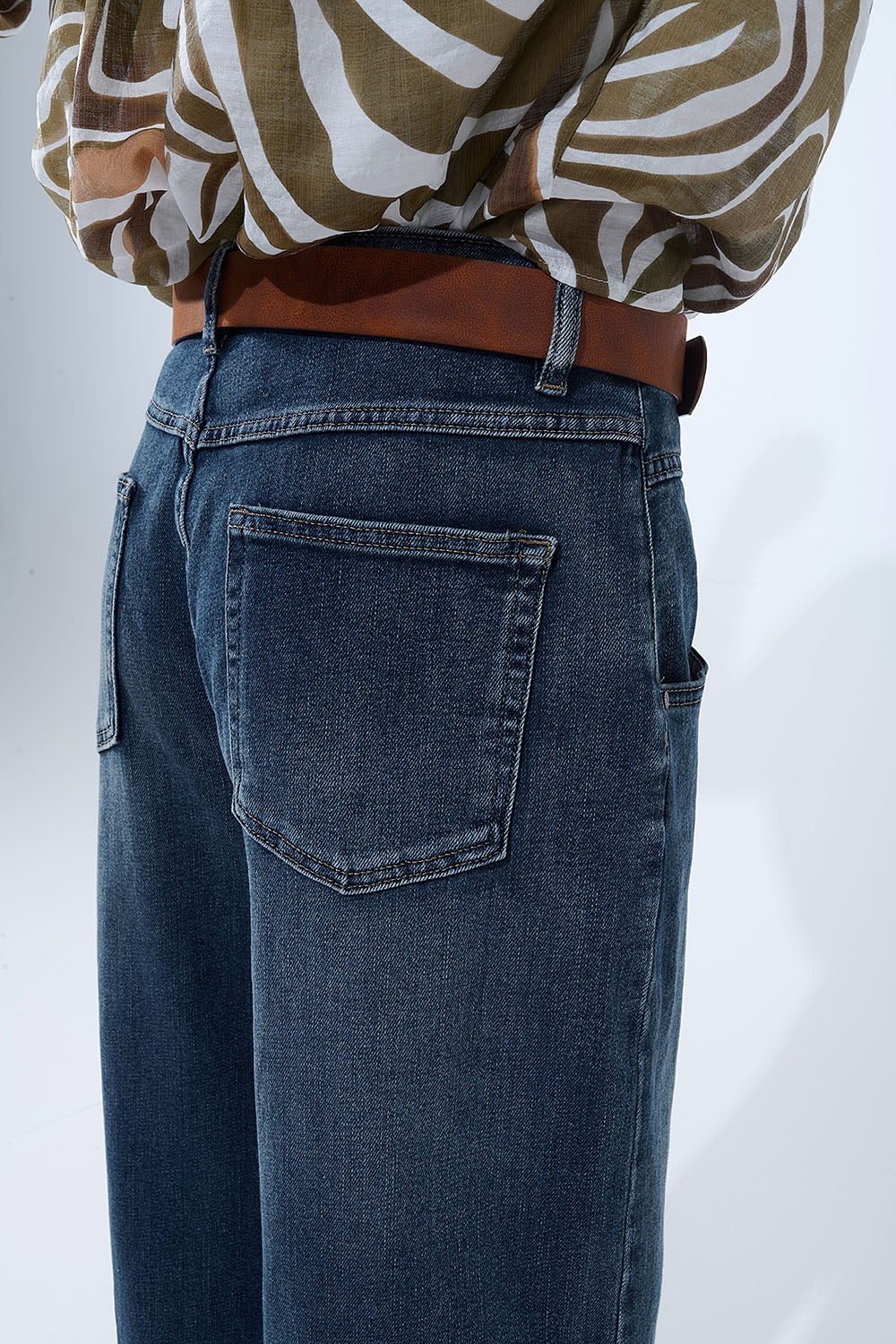 Relaxed WideLeg Vintage Wash Jeans - Premium  from Q2 - Just $79.90! Shop now at Tooksie