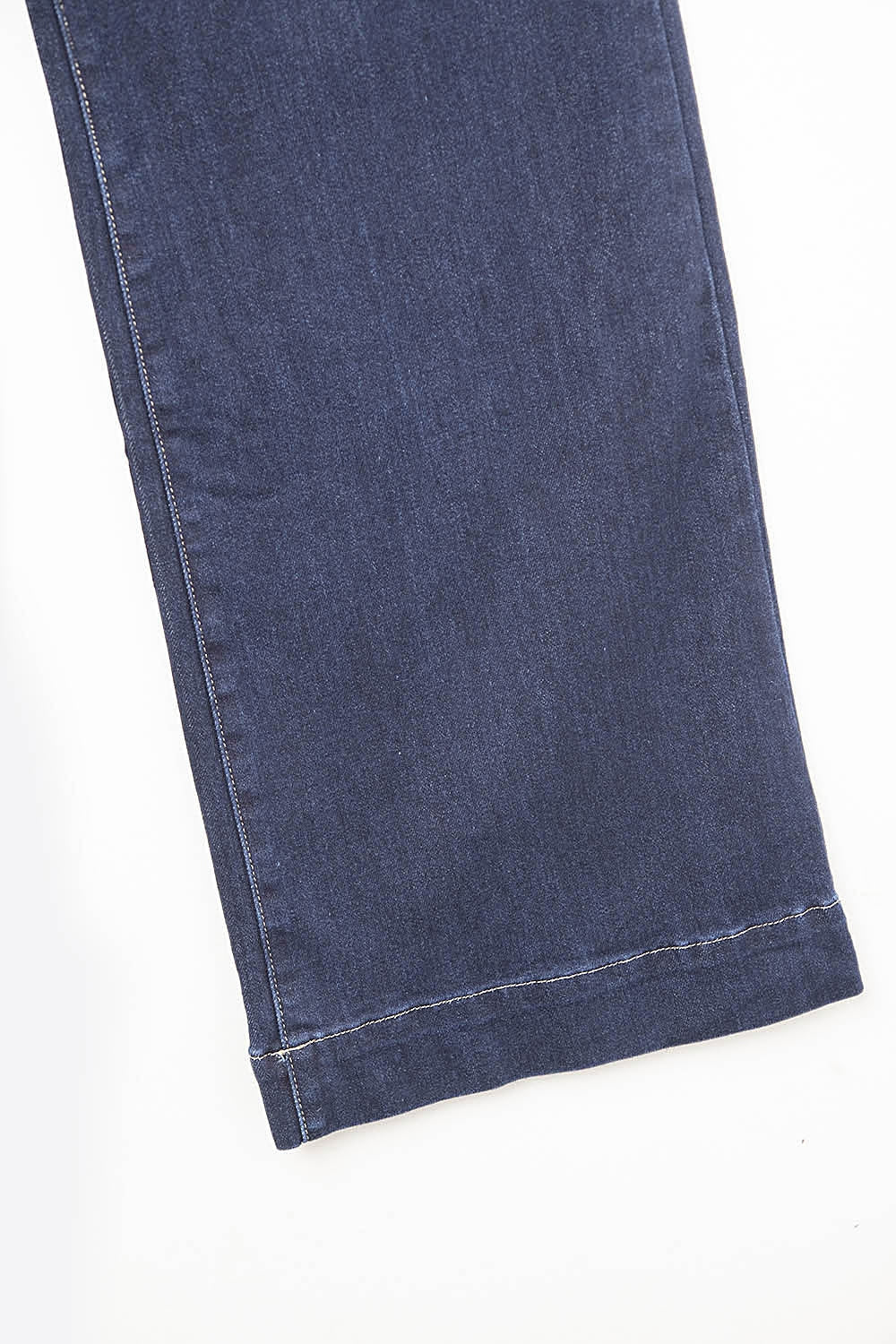Wide-leg high-waisted jeans in dark denim with contrast stitching - Premium variable from Tooksie - Just $76.90! Shop now at Tooksie
