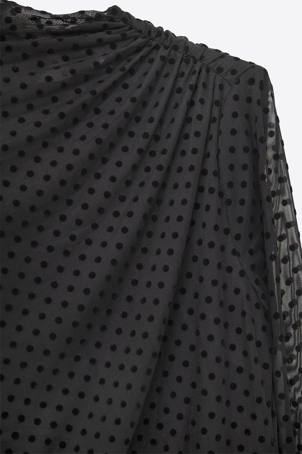 Black Sheer Polka Dot Midi Dress - Premium variable from Tooksie - Just $84.90! Shop now at Tooksie