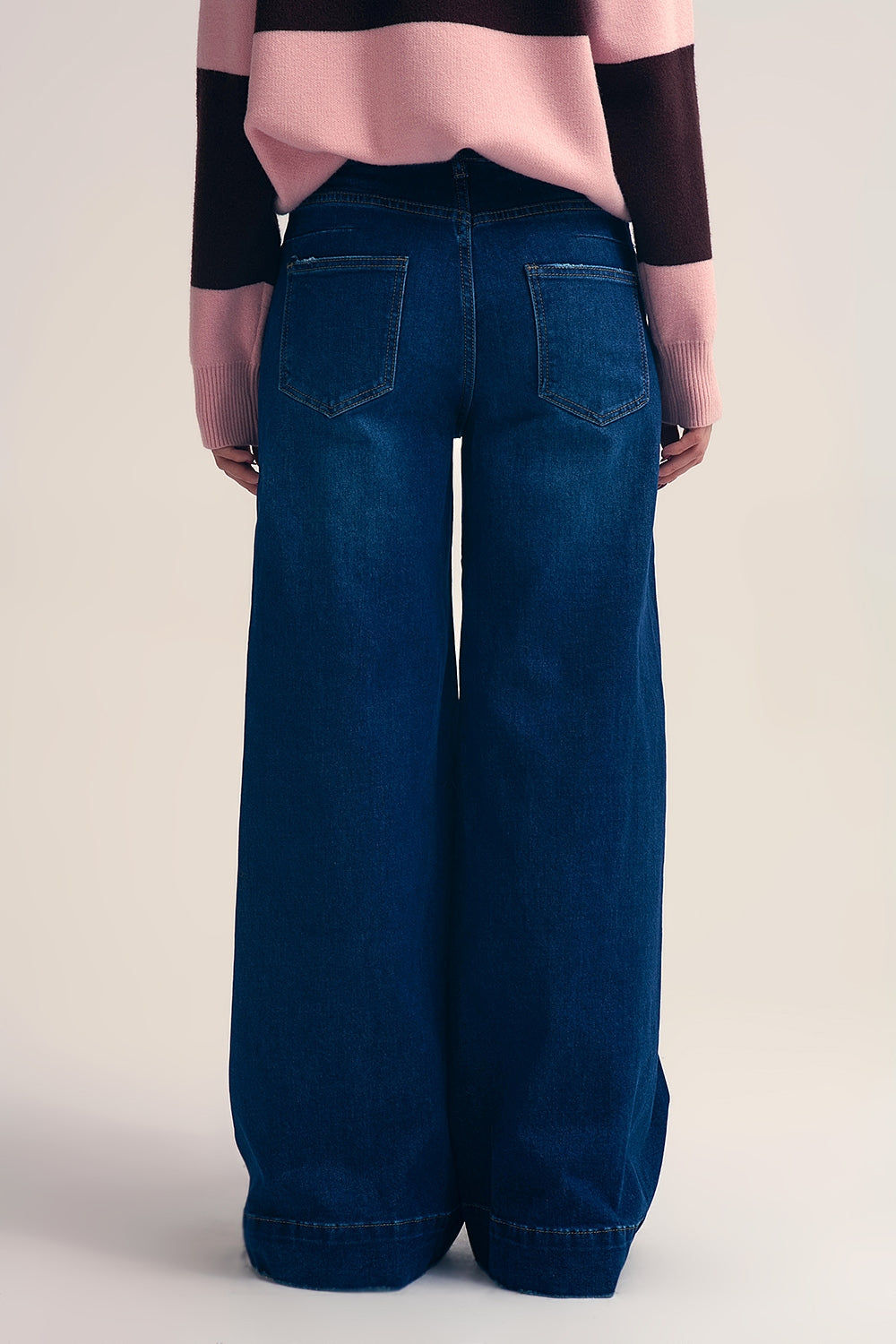 Dark Wash Wide Leg Jeans - Premium variable from Tooksie - Just $84.90! Shop now at Tooksie