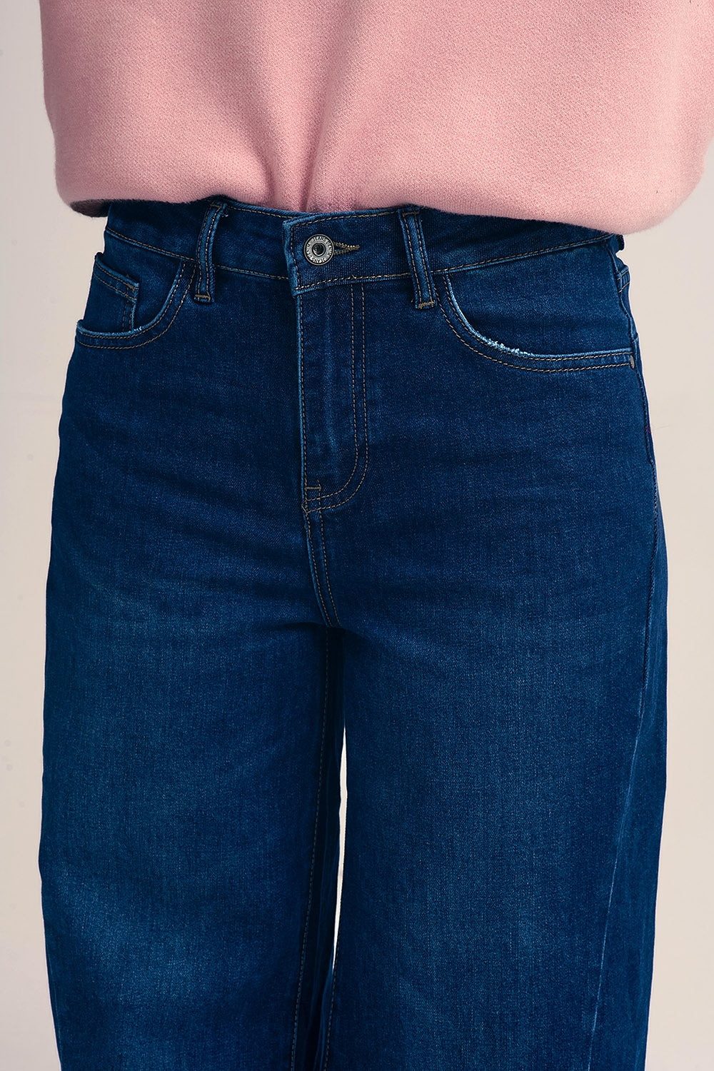 Dark Wash Wide Leg Jeans - Premium variable from Tooksie - Just $84.90! Shop now at Tooksie