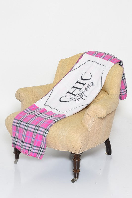 Pink Fleece Throw Blanket - Premium simple from Tooksie - Just $11.99! Shop now at Tooksie