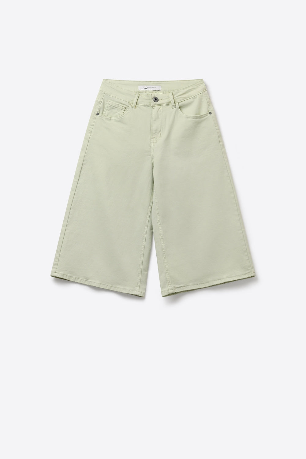 Mint Green Denim Bermuda Shorts - Premium variable from Tooksie - Just $69.90! Shop now at Tooksie