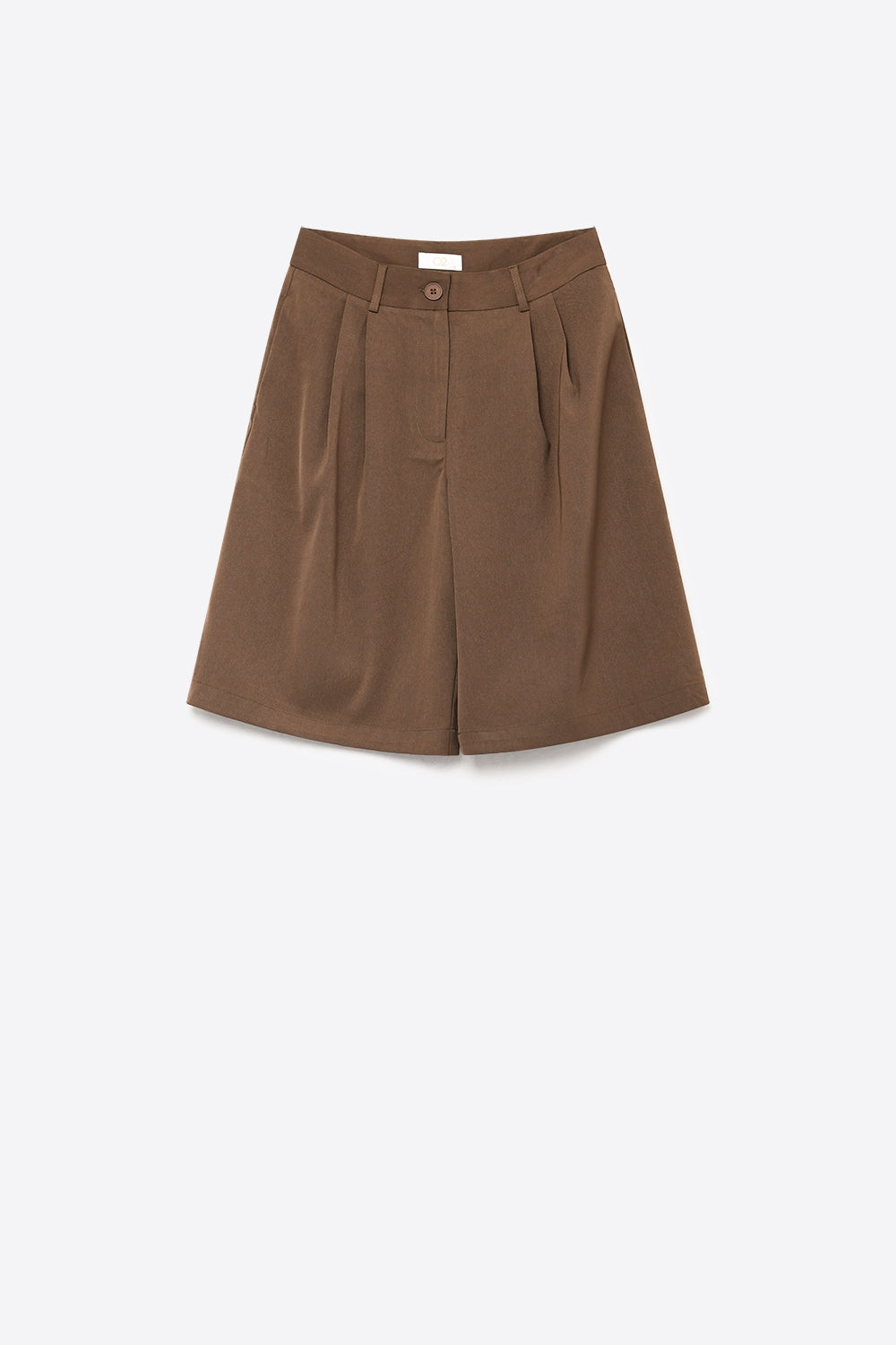Brown Tailored Bermuda Shorts
