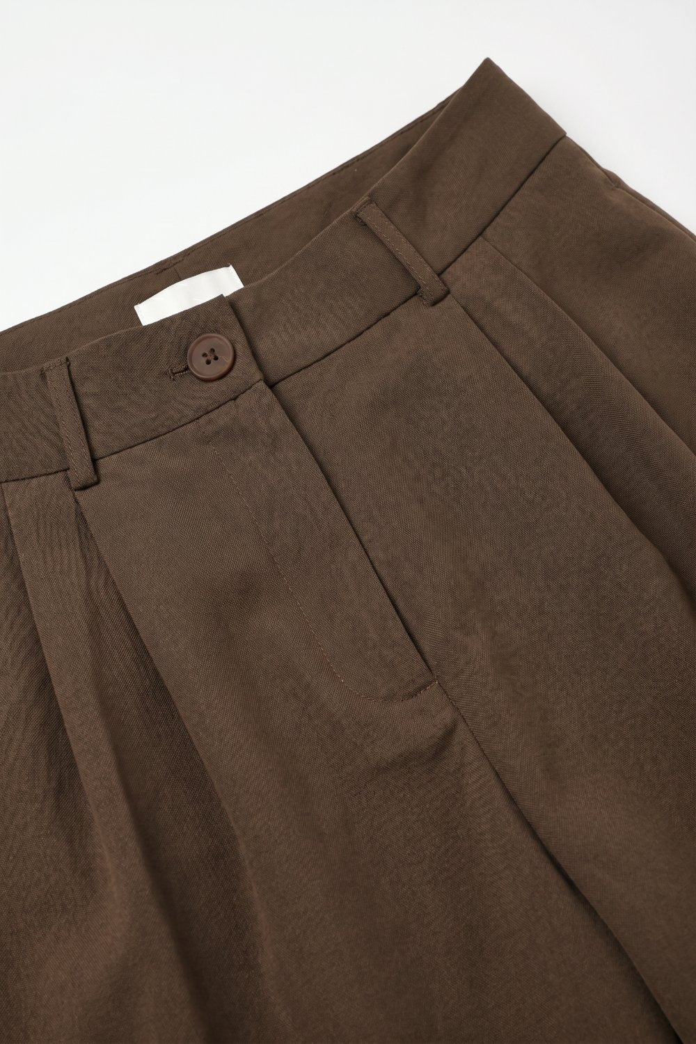 Brown Tailored Bermuda Shorts