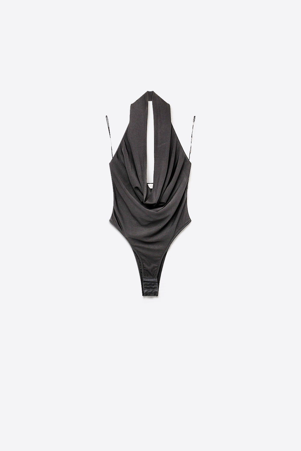 Black Cowl Neck Halter Bodysuit - Premium variable from Tooksie - Just $54.90! Shop now at Tooksie