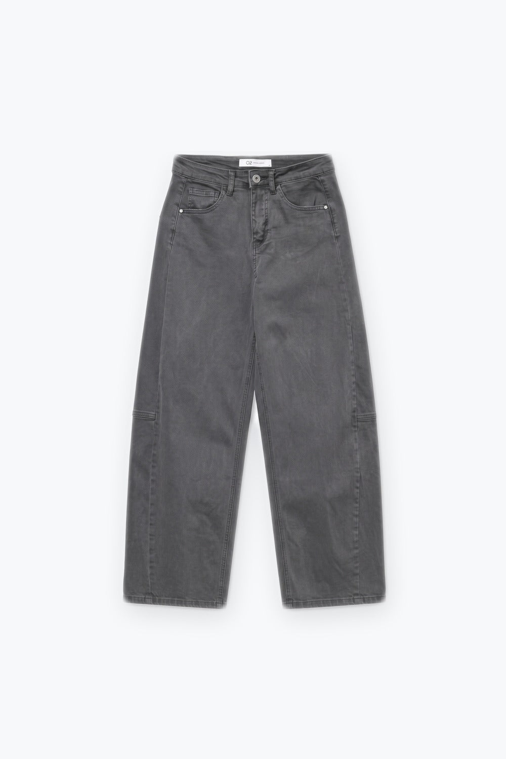 Gray Wide-Leg Barrel Jeans with Side Seam - Premium variable from Tooksie - Just $84.90! Shop now at Tooksie