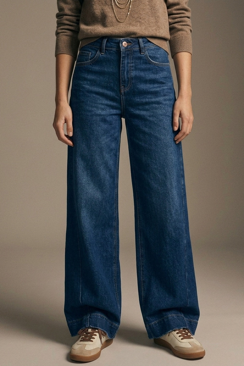 Dark Wash Wide Leg Jeans - Premium variable from Tooksie - Just $84.90! Shop now at Tooksie