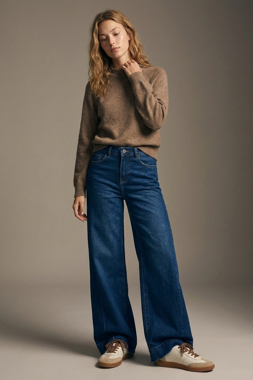 Dark Wash Wide Leg Jeans - Premium variable from Tooksie - Just $84.90! Shop now at Tooksie
