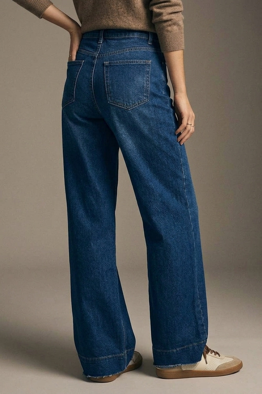 Dark Wash Wide Leg Jeans - Premium variable from Tooksie - Just $84.90! Shop now at Tooksie