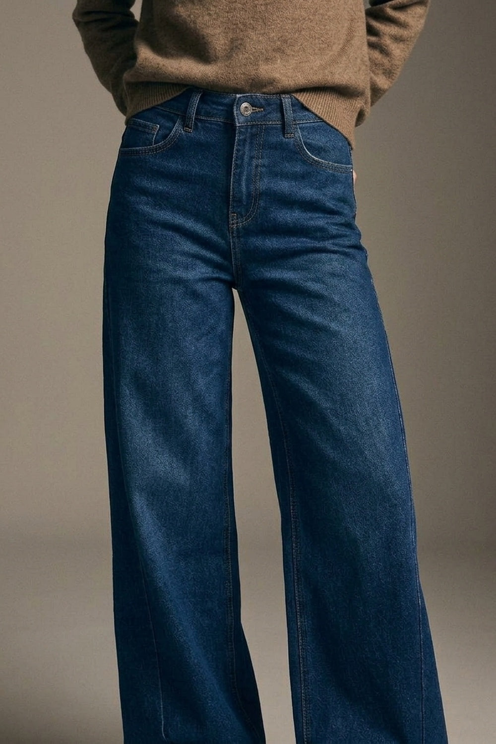 Dark Wash Wide Leg Jeans - Premium variable from Tooksie - Just $84.90! Shop now at Tooksie