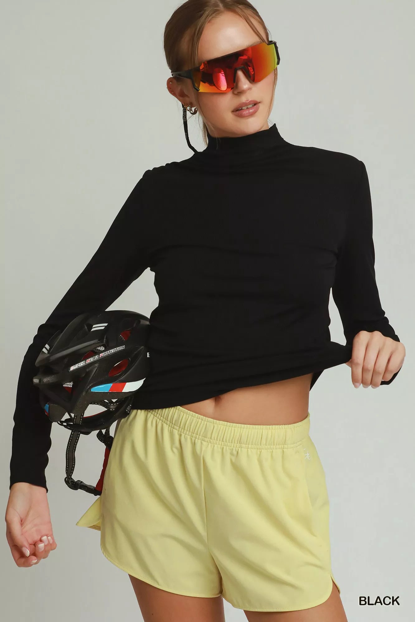 Long Sleeve Mock Neck Top - Premium variable from Tooksie - Just $36.99! Shop now at Tooksie