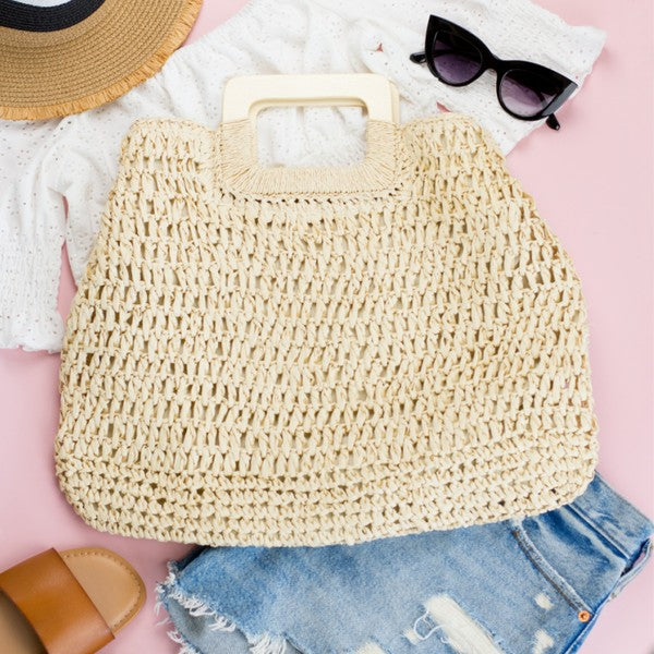 Oversized Straw Tote - Premium variable from Tooksie - Just $37.99! Shop now at Tooksie